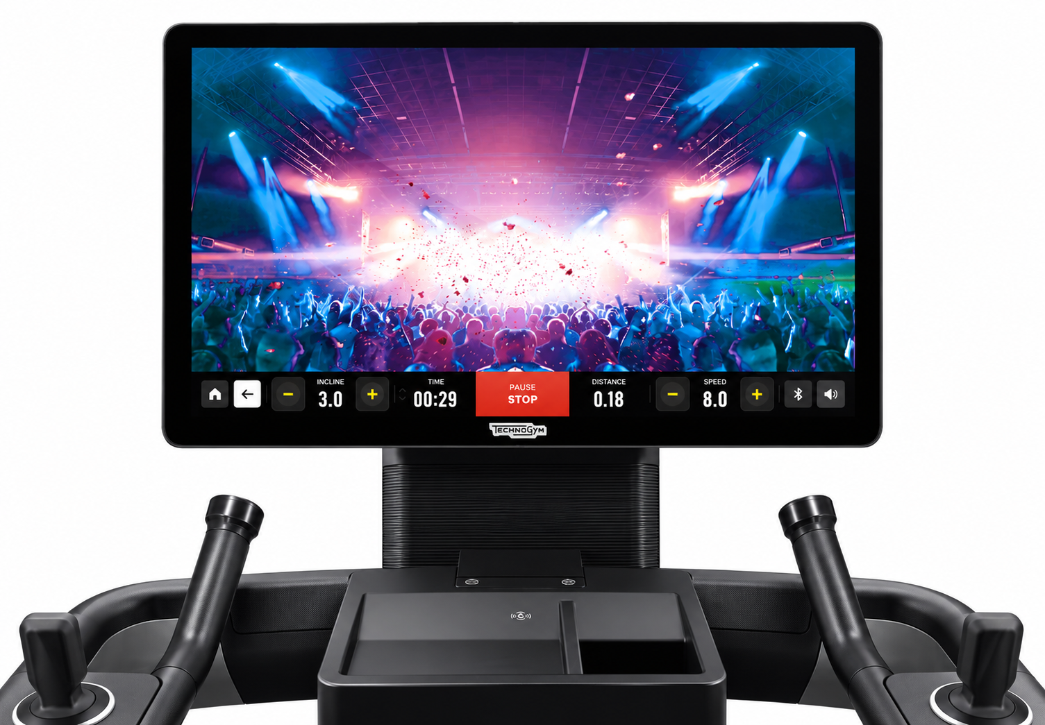 Consola fitness con pantalla de concierto Consola fitness con pantalla de concierto | Maquina de gimnasio segunda mano reacondicionada
